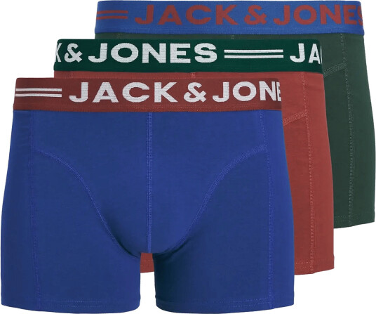 Jack & Jones Jaclichfield Trunks 3 Pack Noos   Burgundy   L