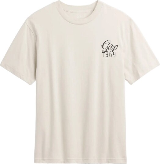 GAP Everyday Soft Relaxed Graphic T Shirt Cream M GAP Everyday Soft Relaxed Graphic T Shirt Cream M