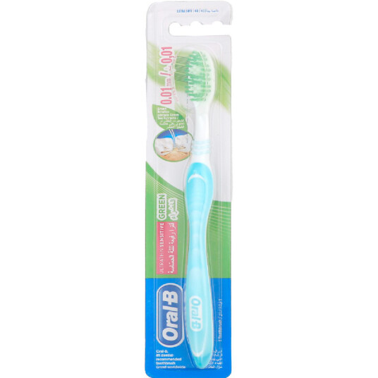 Oral-B Tannbørste UltraThin Sensitive Green 40 Extra Soft