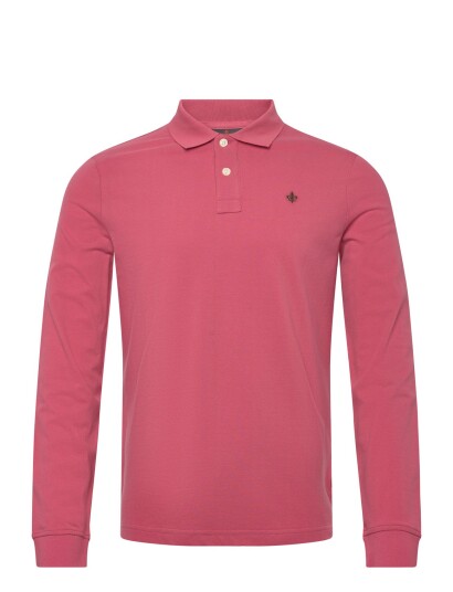 Morris Camden Ls Polo Pink S Morris Camden Ls Polo Pink S
