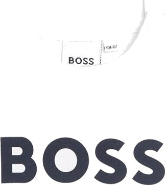 BOSS T skjorte Hvit m. Navy BOSS 3 år (98) T skjorte