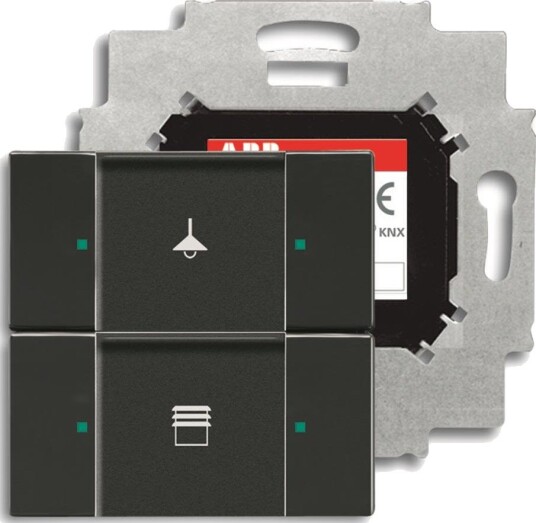 Abb Trykknapp 6116-0-0205 Svart