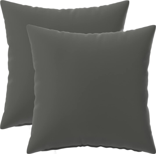 vidaXL Putetrekk 2 pcs HEERLEN Antrasitt 45 x 45 cm Polyester