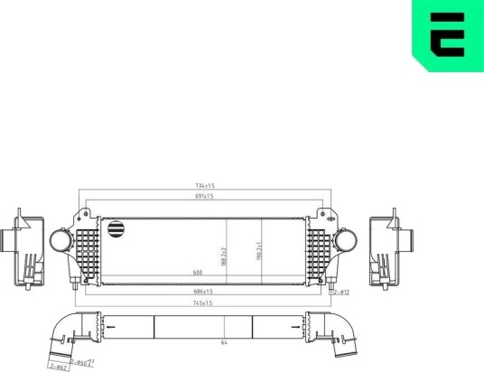 Intercooler ERA 672133 Intercooler ERA 672133