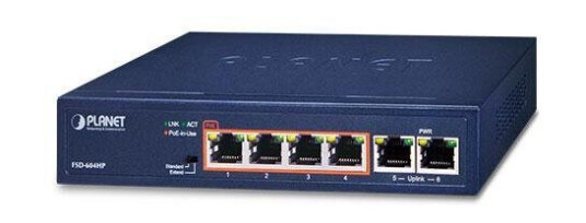 PLANET 4-Port 10/100TX 802.3at POE +