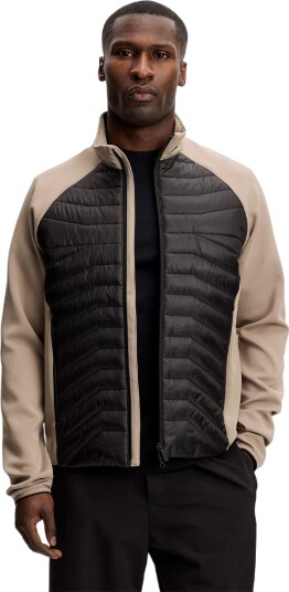 J.LINDEBERG Heyden Quilt Hybrid Jakke Herre Beige/Svart XL J.LINDEBERG Heyden Quilt Hybrid Jakke Herre Beige/Svart XL