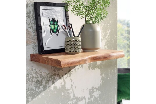 Vegghylle Wohnling trekant heltre flytende hylle landlig stil 40 cm 40 cm