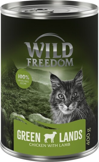 Wild Freedom Våtfôr Adult Green Lands & Kylling Lam 6 X 400 G