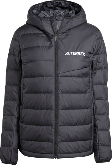 Adidas Women's Multi Light Down Hooded Jacket Black L Adidas Women's Multi Light Down Hooded Jacket Black L