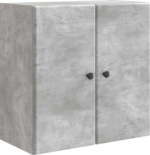 vidaXL Vegghengt skap Betonggrå 59 x 31 x 60 cm Konstruert tre