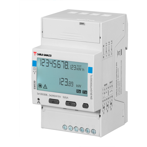 Carlo Gavazzi Energimåler 3 F MID 5A PULS Carlo Gavazzi Energimåler 3 F MID 5A PULS