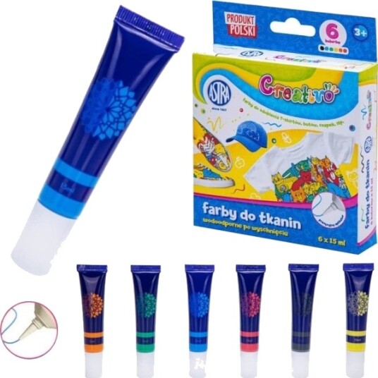 Astra Farger Til Tekstiler Tekstil Klær 6X15 Ml Astra Astra Farger Til Tekstiler Tekstil Klær 6X15 Ml Astra