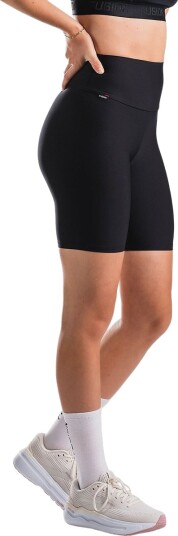 FUSION High Rise Korte Treningstights Dame Svart XL
