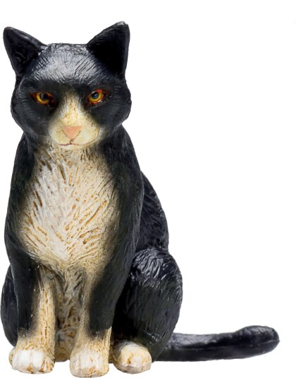 Mojo Fun Sittende Katt Lekefigur 3+ År Svart Og Hvit