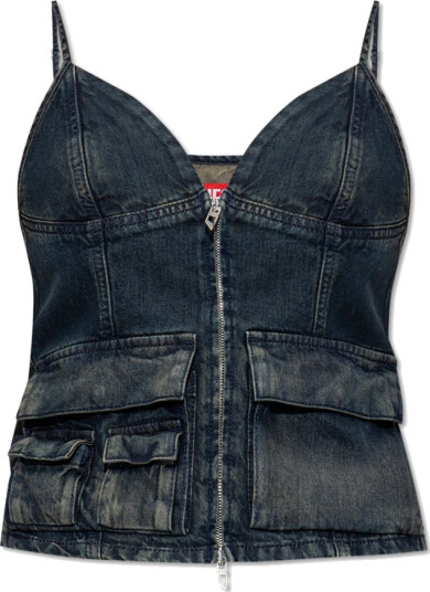 Diesel Dame Topper Blå XS,