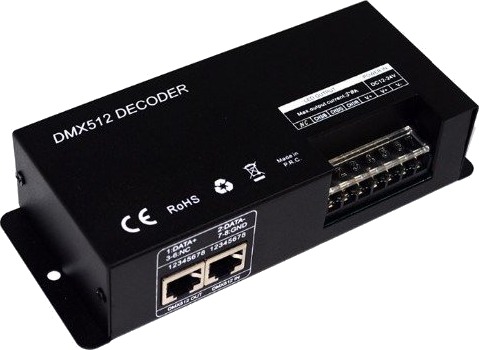 Ledlife DMX 512 RGB controller 12V 288W 24V 576W Ledlife DMX 512 RGB controller 12V 288W 24V 576W