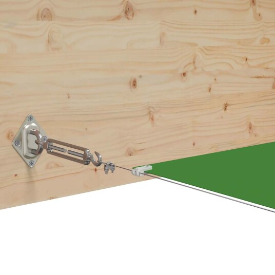 vidaXL Vertikal markise lysegrønn 180x1000 cm oxford stoff