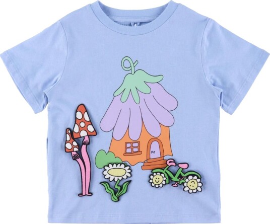 Stella McCartney Kids T skjorte Lyseblå m. Lapper Stella McCartney Kids 5 år 110 T skjorte