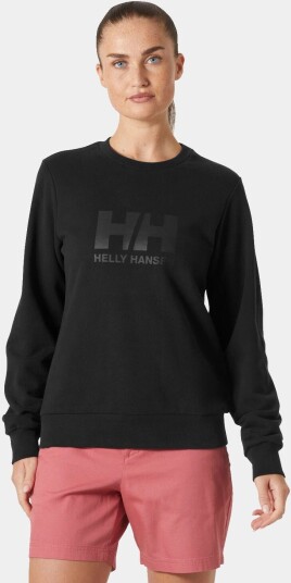 Helly Hansen HH® Logo Crew Genser 2.0 Dame Svart Hvit M Helly Hansen HH® Logo Crew Genser 2.0 Dame Svart Hvit M