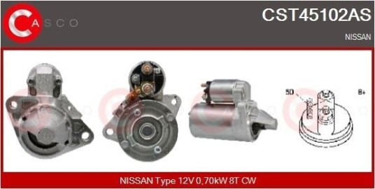 Starter CASCO CST45102AS Starter CASCO CST45102AS