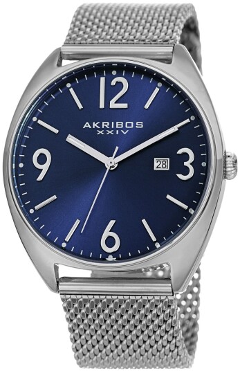 Akribos XXIV Herreklokke AK1026BU Blå/Stål Ø42 mm