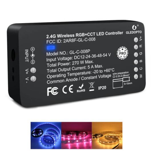 Gledopto LED strip Hub Pro Zigbee kontroller Gledopto LED strip Hub Pro Zigbee kontroller