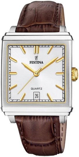 Festina Herreklokke F20681 4 Classic Sølvfarget/Lær
