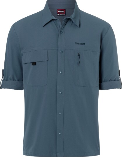 Marmot Men"s Airexchange Upf 40 Overshirt Thunderhead S