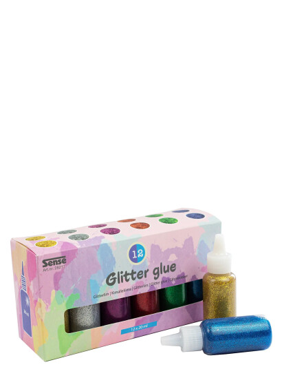 Sense Glitterlim Flaskor 12-P - Multi/patterned - ONE SIZE