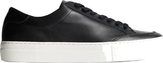 J. Lindeberg Art Signature Leather Sneaker Black 40
