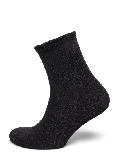 Pieces Pcsebby Glitter Long Socks Noos Bc Black ONE SIZE