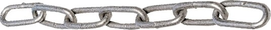 Kjetting, langlenket, galvanisert - 8 mm - 15 m