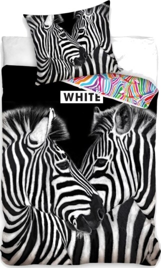Zebraer Sengetøj 140 X 200 100 Procent Bomuld