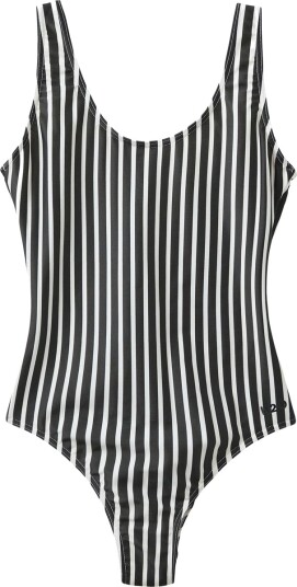 H2O Stripe Badedrakt Dame Svart XS