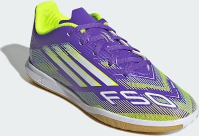 Adidas F50 Club IN Junior Purple Rush/Cloud White/Lucid Lemon 31.5