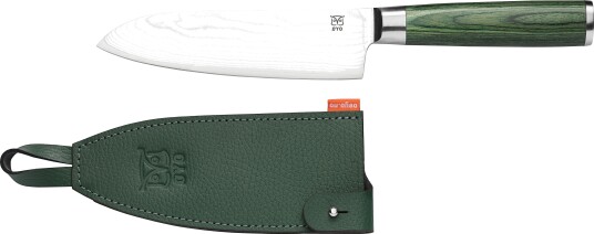 Øyo Skarvet Santoku kokkekniv 16,5 cm grønn Øyo Skarvet Santoku kokkekniv 16,5 cm grønn