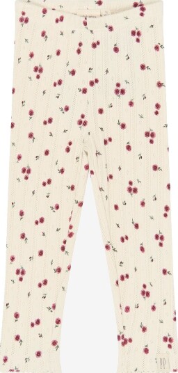 Petit Piao Ppgracie Pointelle Leggings - EGGNOG ROSEHIP AOP - 80