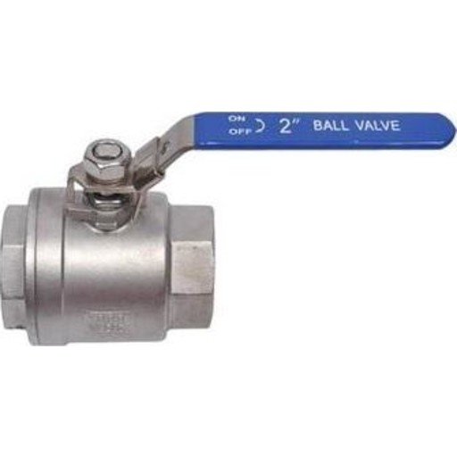 Kuleventil rustfri m/muffe 1/2" Kuleventil rustfri m/muffe 1/2"