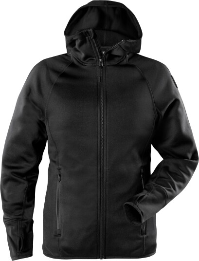 Fristads Calcium Polartec Power Stretch Hettejakke Dame Svart L