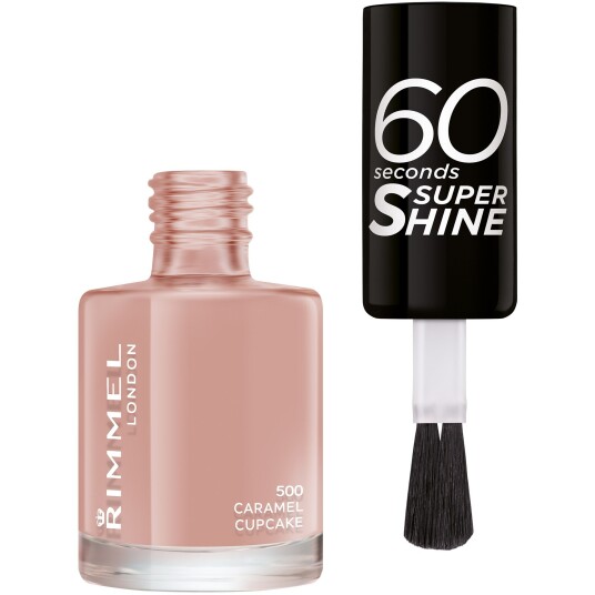 Rimmel London 60 Seconds Super Shine Nail Polish #500 Caramel Cup Rimmel London 60 Seconds Super Shine Nail Polish #500 Caramel Cup