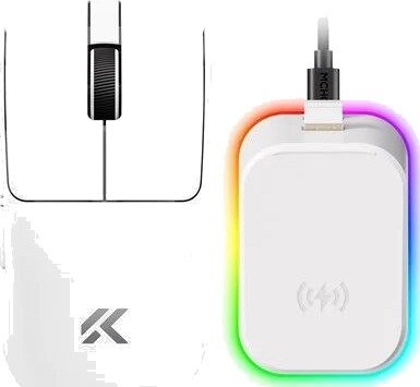 MCHOSE K7 V2 Pro+ Lightweight Wireless Gamingmus Optisk 6 Knapper Hvit HW-K7V2-12