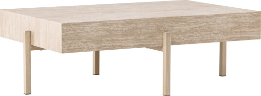 VIND Rike salongbord Hvitvask 126 x 82 cm Hvit VIND Rike salongbord Hvitvask 126 x 82 cm Hvit