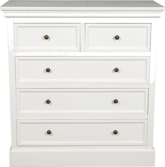 Nordic Furniture Group Kommode 3+2 skuffer Hvit Nordic Furniture Group Kommode 3+2 skuffer Hvit