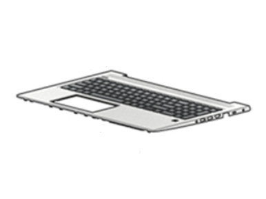 Hp Erstatnings For Bærbar Pc Med Clickpad Bakbelysning Tysk L45090 041