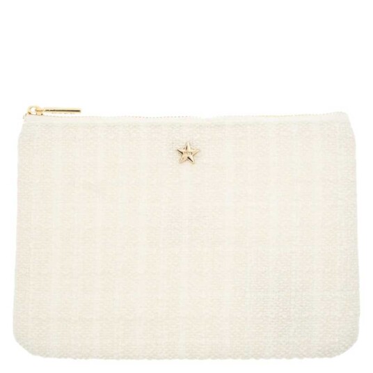 DARK Tweed Small Pouch Off White DARK Tweed Small Pouch Off White