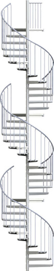 Scalant Scarvo XL Spiraltrapp m/3 trekantede repos Scalant Scarvo XL Spiraltrapp m/3 trekantede repos