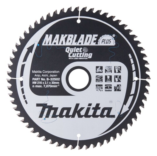 Makita B 32502 Sirkelsagblad 216x20x44T
