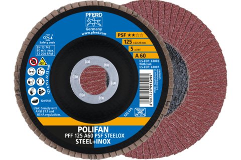 Pferd Lamellskive 67646125 Rustfritt Stål 125x22.23mm