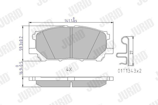 Bremseklosser JURID 572562J Bremseklosser JURID 572562J
