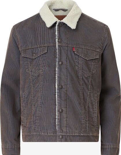 Levi's Kordfløyelsjakke Type 3 Sherpa Trucker Brun Levi's Kordfløyelsjakke Type 3 Sherpa Trucker Brun